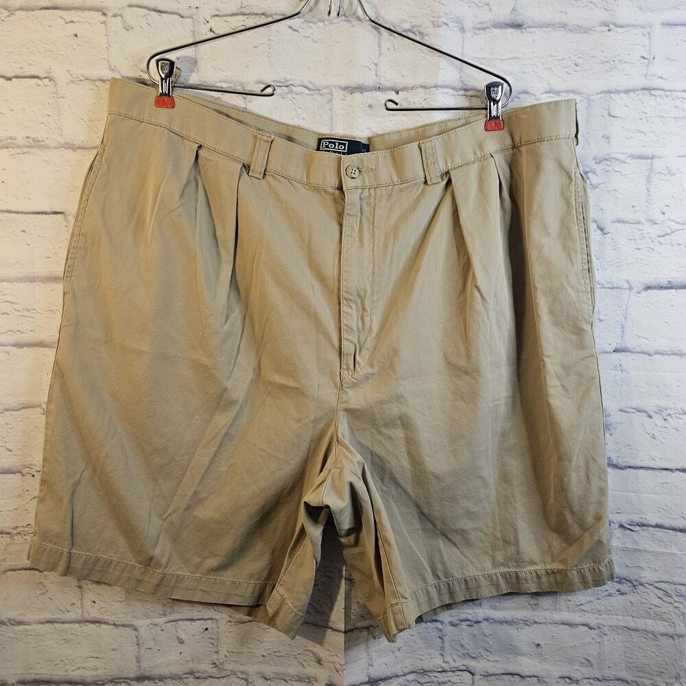 Polo Ralph Lauren Shorts Mens 44B Classic Khaki Chino Big Tyler 100% Cotton